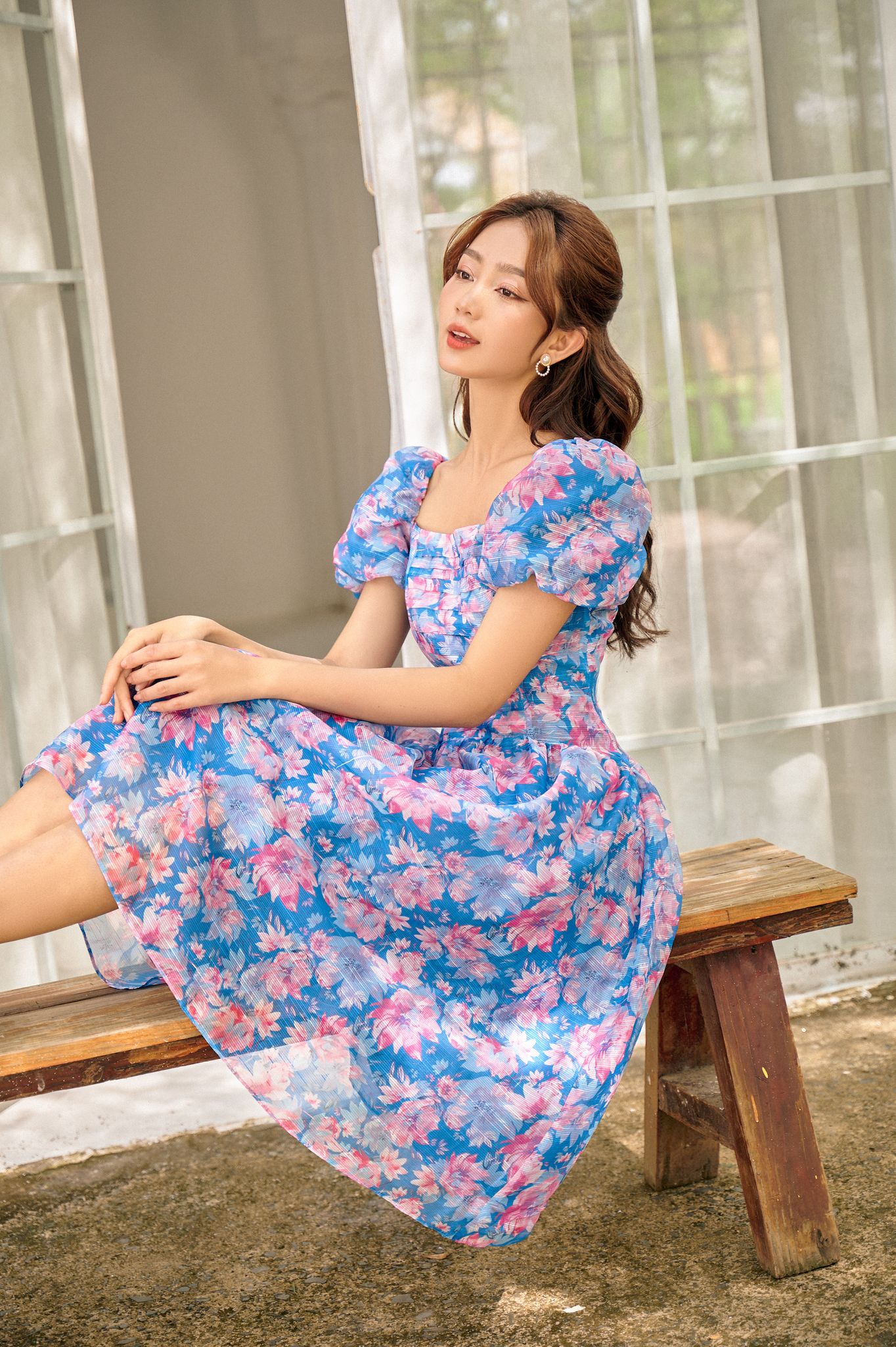 OLV - Đầm Gerbe Ruched Dress