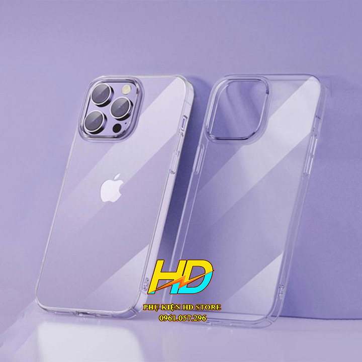 ỐP Lưng Trong Suốt Bảo Vệ Camera Dành Cho iPhone 14 Pro Max/ 14 Pro/ 14/ 14 Plus Chính Hãng MEMUMI Không Ố Vàng Khi Sử Dụng - Hàng Chính Hãng