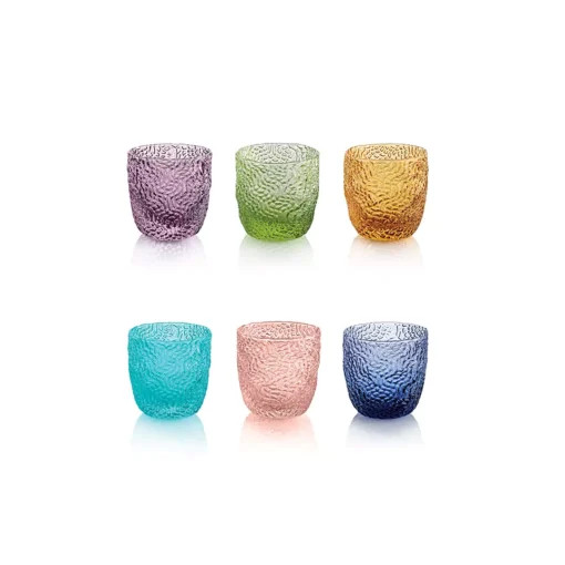 Set 6 cốc uống rượu mạnh IVV Tricot 75ml Made in Italia Hàng chính hãng