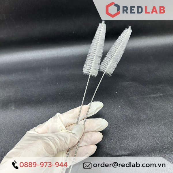 Cọ chổi rửa pipet, buret, bình định mức, dụng cụ thí nghiệm,... dạng hình trụ, hình thông