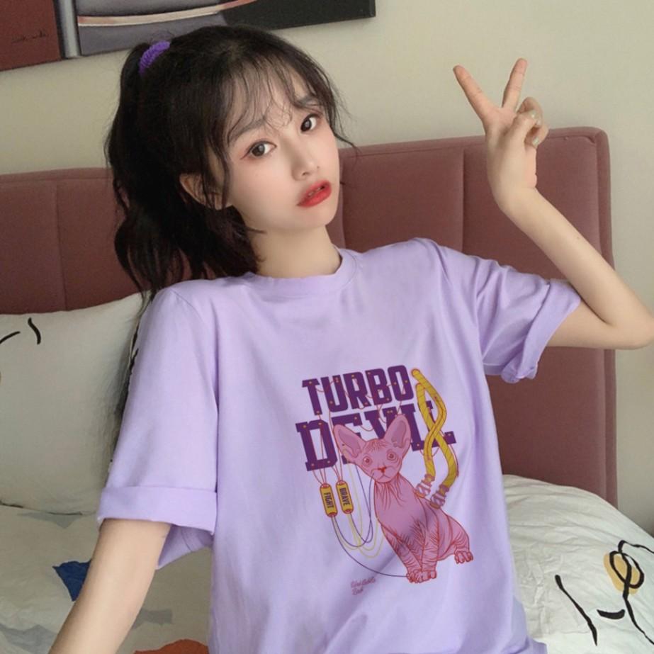 Áo Thun Tay Lỡ In Turbo Devil