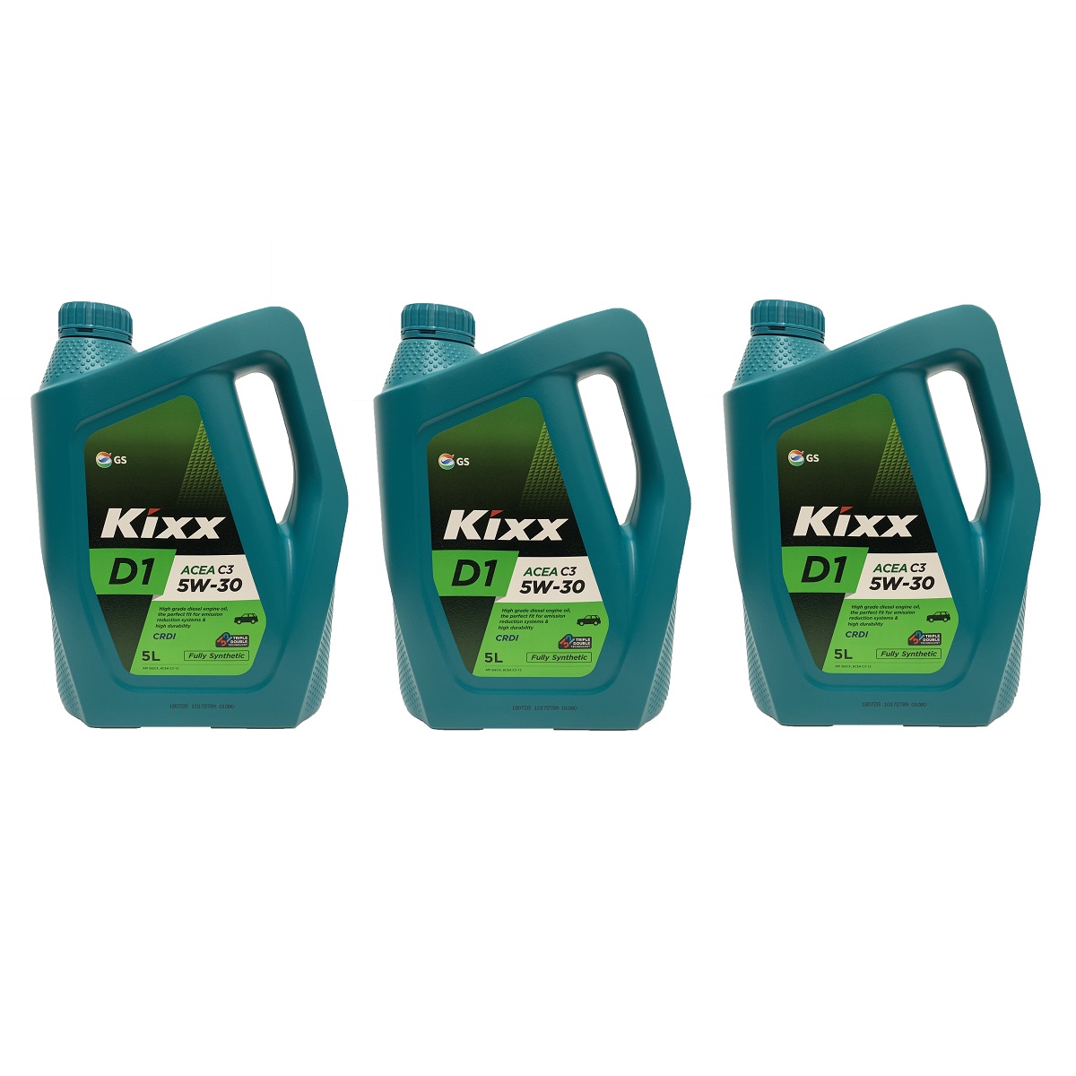 Một Thùng Ba Can Dầu nhờn động cơ Diesel gốc tổng hợp đặc biệt có tiêu chuẩn ACEA C3 Kixx D1 C3 5W30 5L
