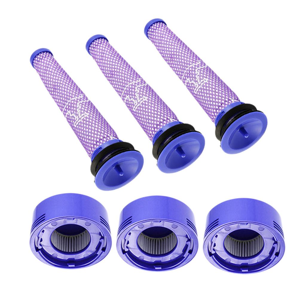 6pk Vacuum Filter Set Replacement For V8+, V8, V7 Absolute Animal