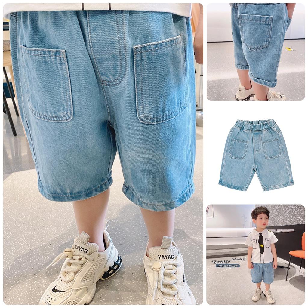 QJ28 Size90-130 (9-27kg) Quần jean bé trai (Quần short chất co giãn mạnh, hàng đẹp XILIBA) Thời trang trẻ em