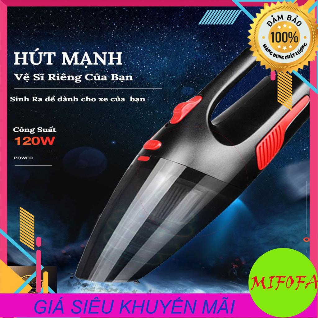 Máy hút bụi xe hơi xe ô tô mini cầm tay hút siêu sạch tiết kiệm thời gian vệ sinh công suất 120w