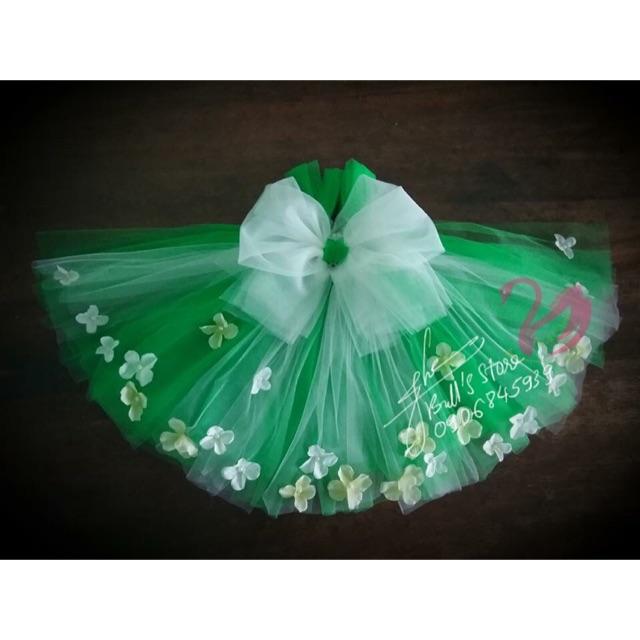 Đầm tutu cho bé ️FREESHIP️ Đầm tutu xanh lá pha kem