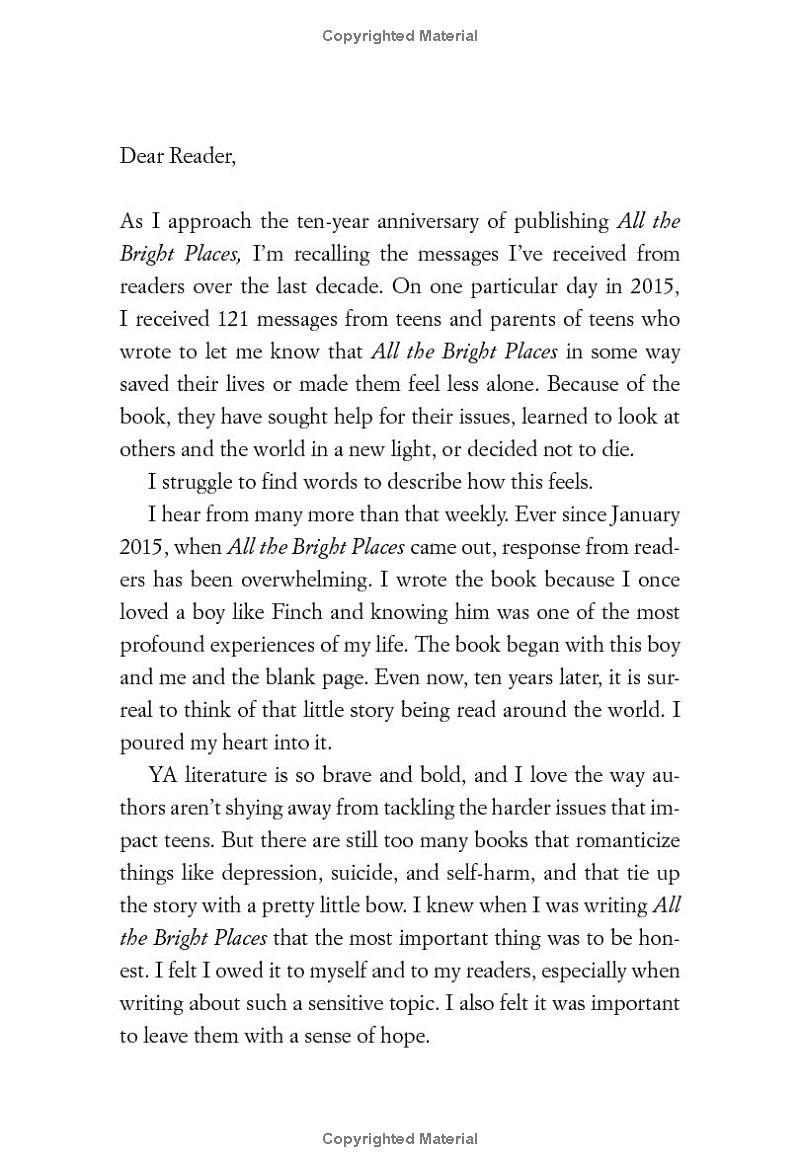 Sách ngoại văn: All The Bright Places Collector's Edition