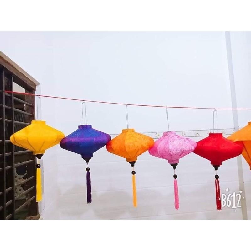 Đèn lồng đĩa bay hội an vải lụa