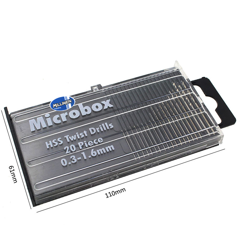 Hộp 20 Mũi Khoan Thép Mini Milliken NL-3083