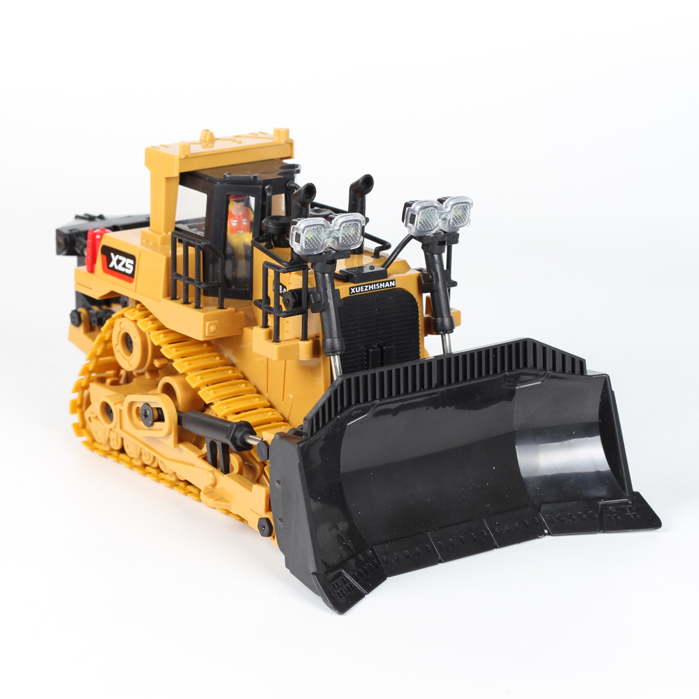 Xe ủi đất điều khiển từ xa 9 kênh BC1032 đồ chơi trẻ em 9 Channel Plastic Bulldozer / Xe công trình điều khiển từ xa