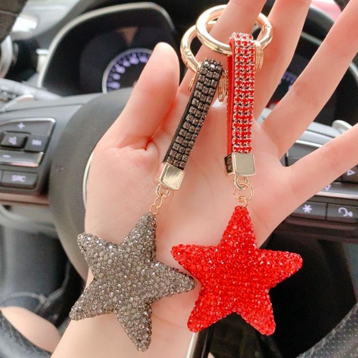 Móc Chìa Khóa Đính Đá Hình Ngôi Sao - Sang chảnh