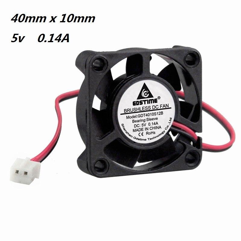 1Pcs Gdstime 1-Wire PH1.0 4cm 40mm x 1mm 40x40x1mm 1V Brushless DC Cooling Fan 401