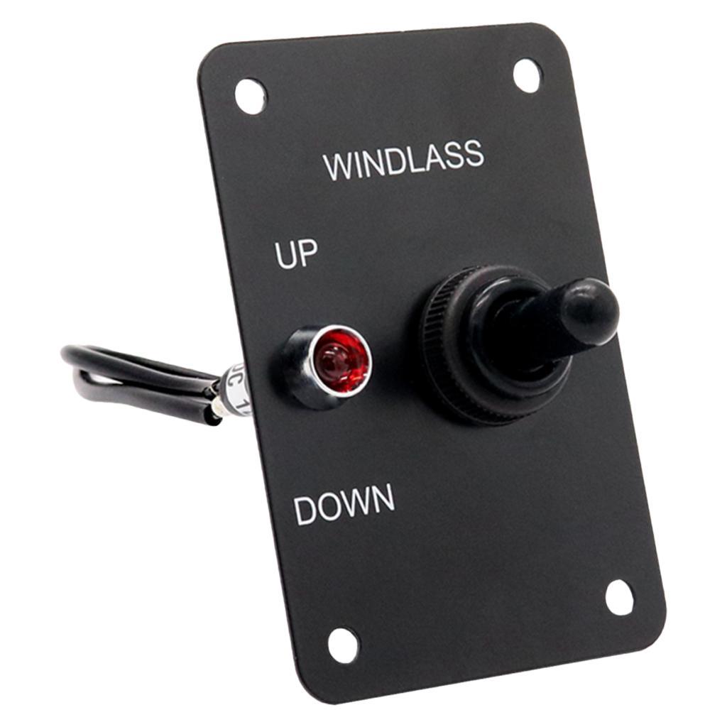 Anchor Windlass Up Down Toggle Switch Panel with LED Indicator