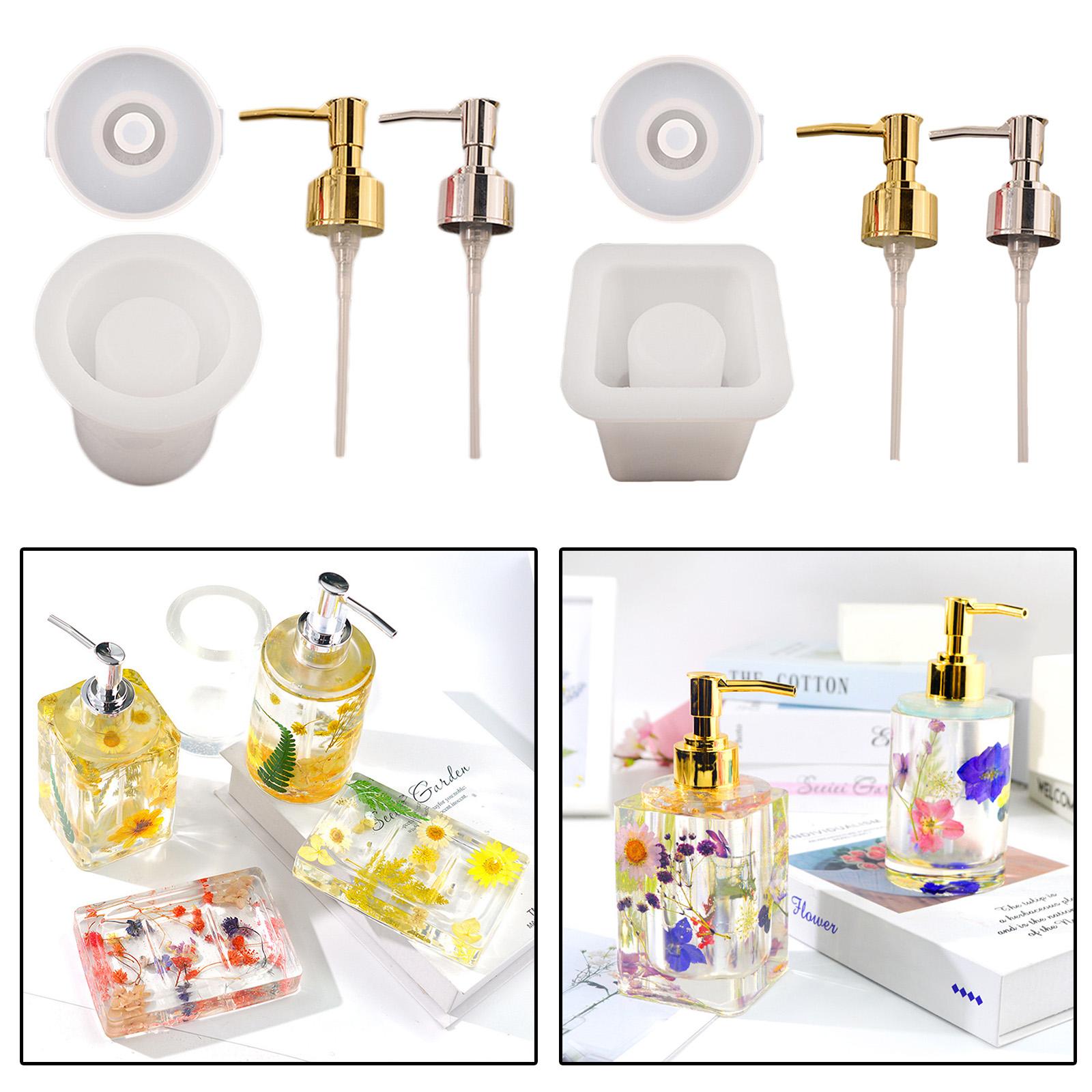 Pump Bottle Silicone Mold Perfume Soap Bottle Mold DIY Resin Craft