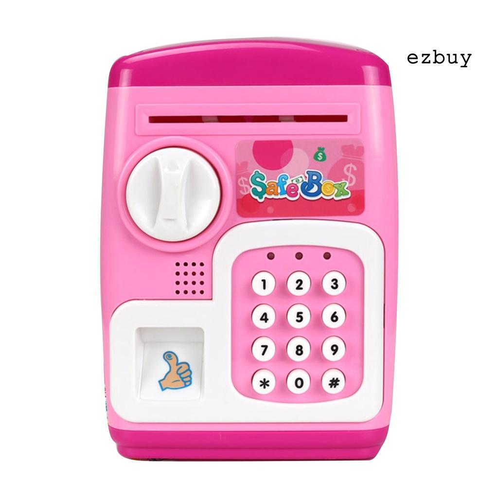 EY-Cartoon ATM Password Piggy Bank Smart Fingerprint Safe Storage Tank Kids Toy