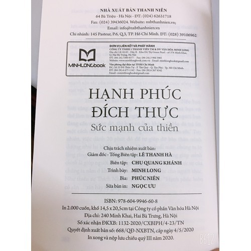 Sách- Hạnh Phúc Đích Thực – Sức Mạnh Của Thiền