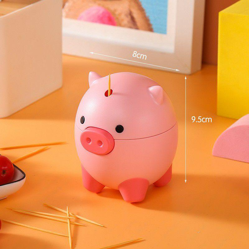 Hộp - ống đựng tăm hình con heo đáng yêu No-5115