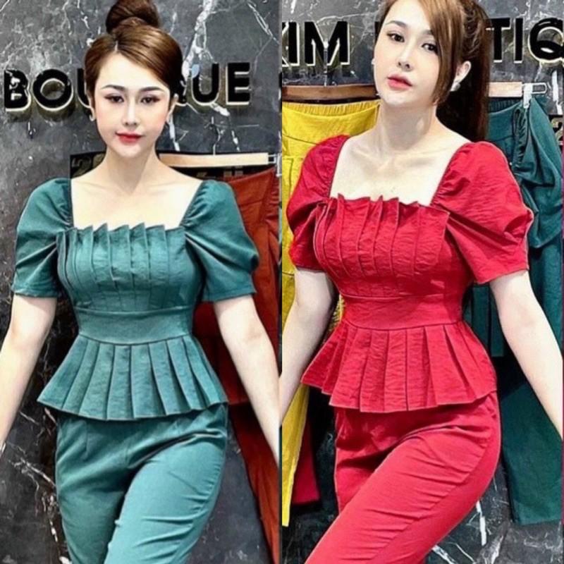 SET PEPLUM XẾP LI