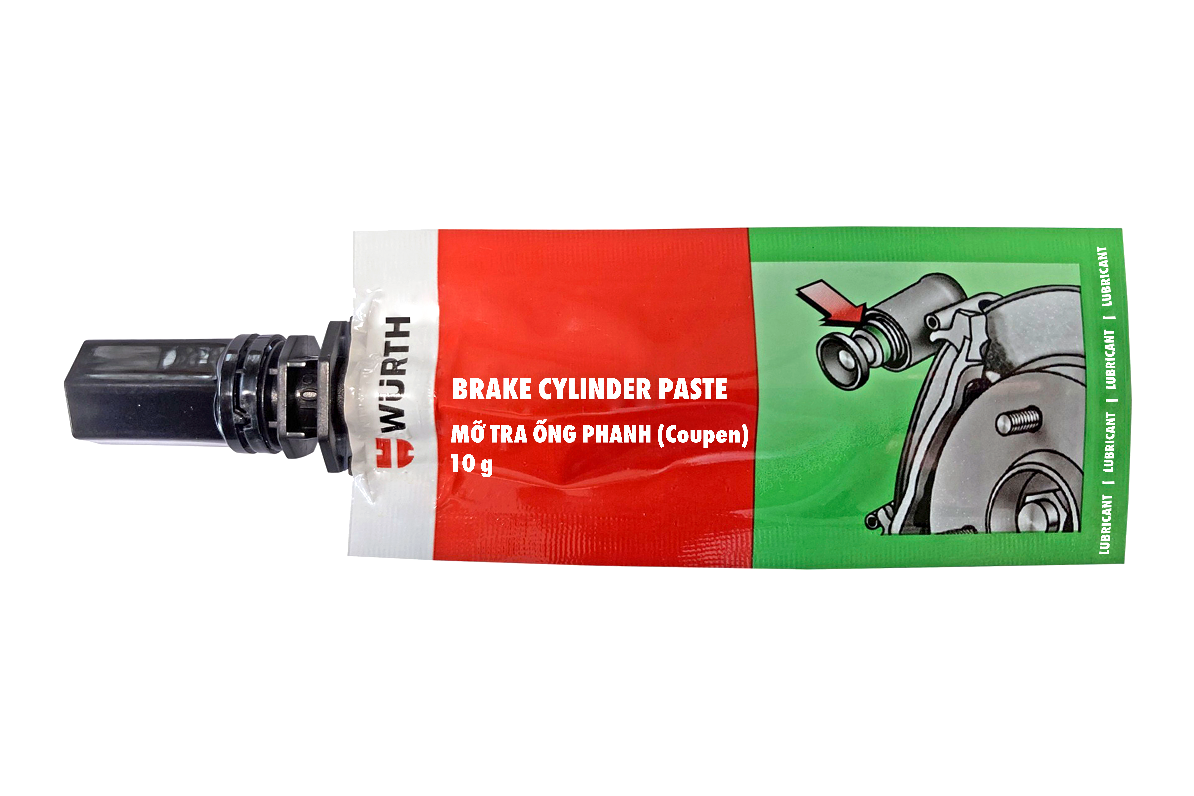 Wurth Mỡ Tra Ống Phanh (Tra Coupen) Dạng Tuýp Brake Cylinder Paste 10G