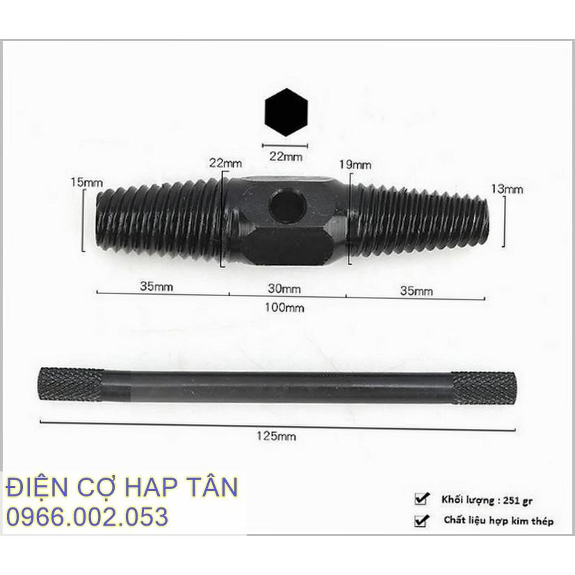 Vặn ren 2 đầu 14-27mm vặn ren gãy