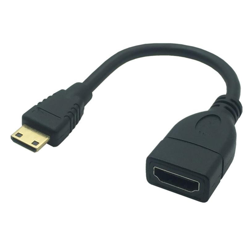 1080P Mini HDMI tương thích với cáp HDTV Nam đến Nữ 90 độ góc phải Bộ chuyển đổi Bộ chuyển đổi M-F Nối dài Bộ kết nối Bộ chuyển đổi