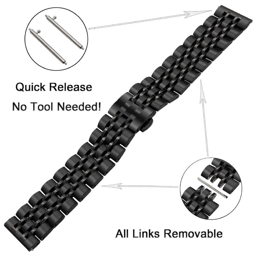 Dây Thép Luxury Cao Cấp cho Samsung Galaxy Watch 3 41mm / 45mm