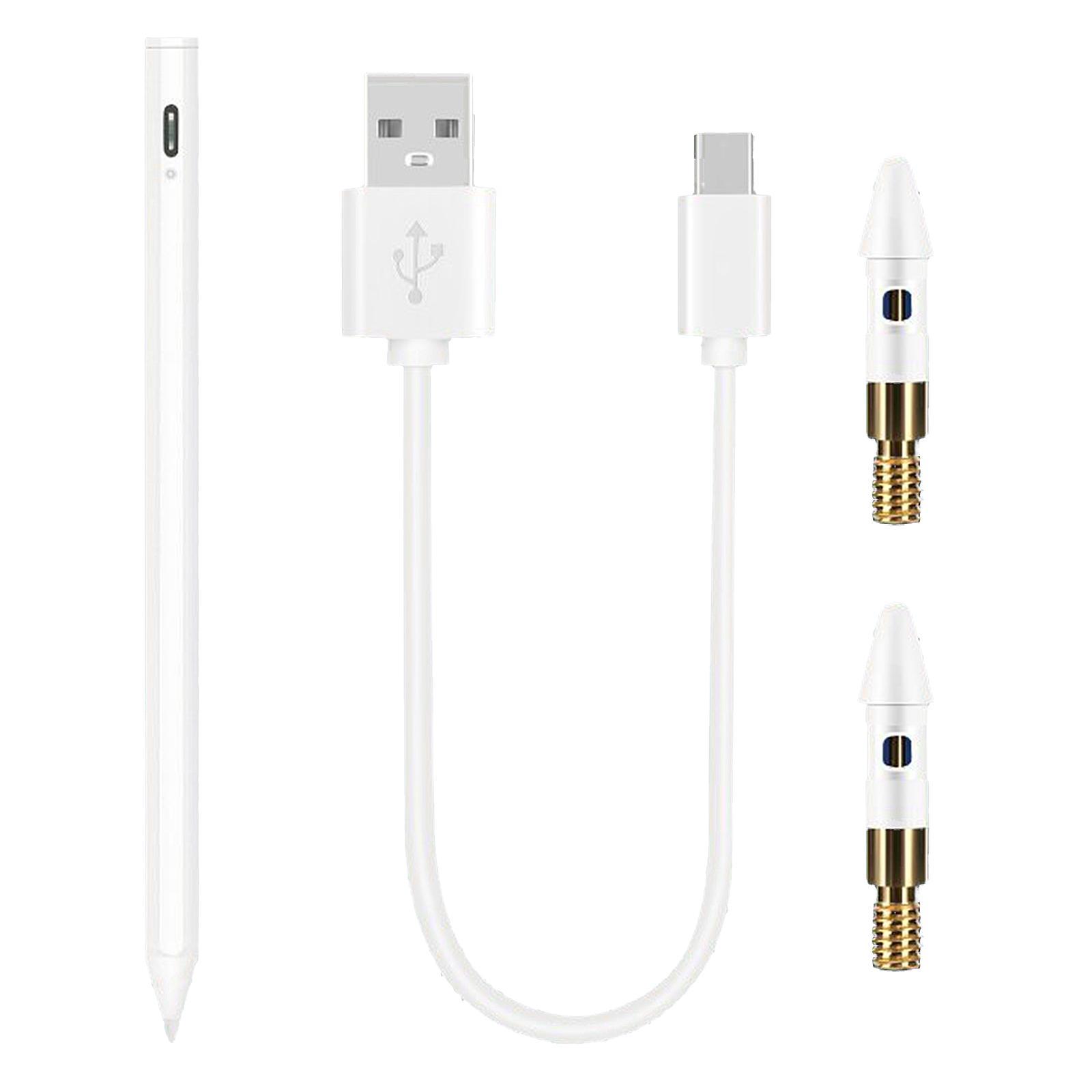 Capacitive Pen with Fine Point Stylus for iPad 6/Air 3/Mini 5/Pro White
