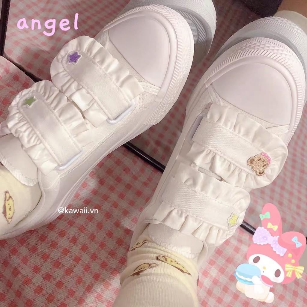 GIÀY MOMO SHOES - GIÀY CANVAS QUAI DÁN DỄ THƯƠNG