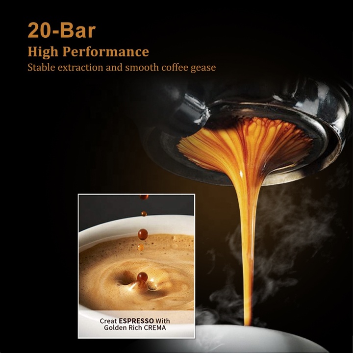 Máy pha cà phê Espresso BioloMix CM6863, công suất 850W, áp lực bơm 20 bar - Hàng chính hãng, bảo hành 12 tháng