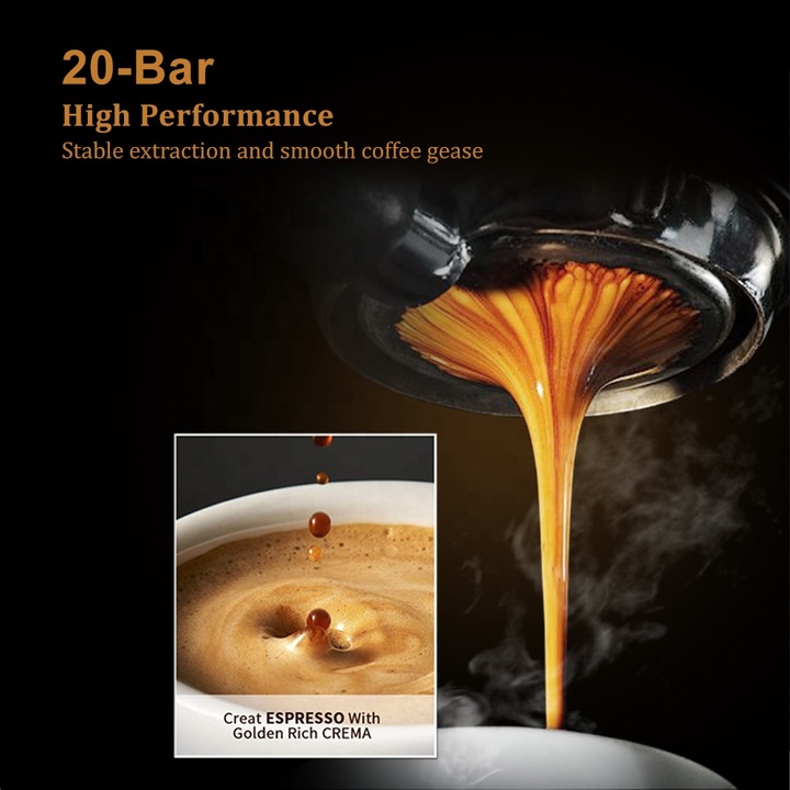Máy pha cà phê Espresso BioloMix CM6863, công suất 850W, áp suất bơm 20 bar, màn hình điều khiển cảm ứng- Hàng chính hãng