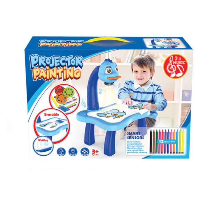 Bàn Vẽ Thông Minh Cho Bé - Bàn Vẽ Có Đèn Chiếu Máy Chiếu Vẽ Tranh  3D Có Nhạc
