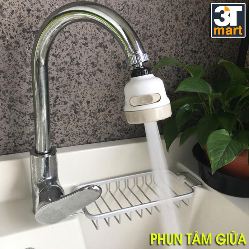 Bộ 2 đầu vòi rửa bát chén tăng áp điều hướng xoay 360 độ với 3 chế độ nước C'mon DV-03