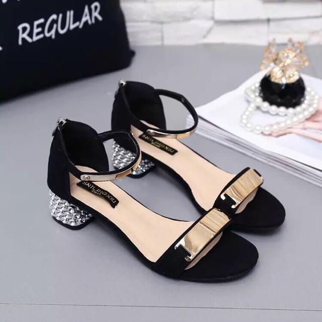 Giày sandal gót vuông size lớn big size 40 41 42 43 43 44