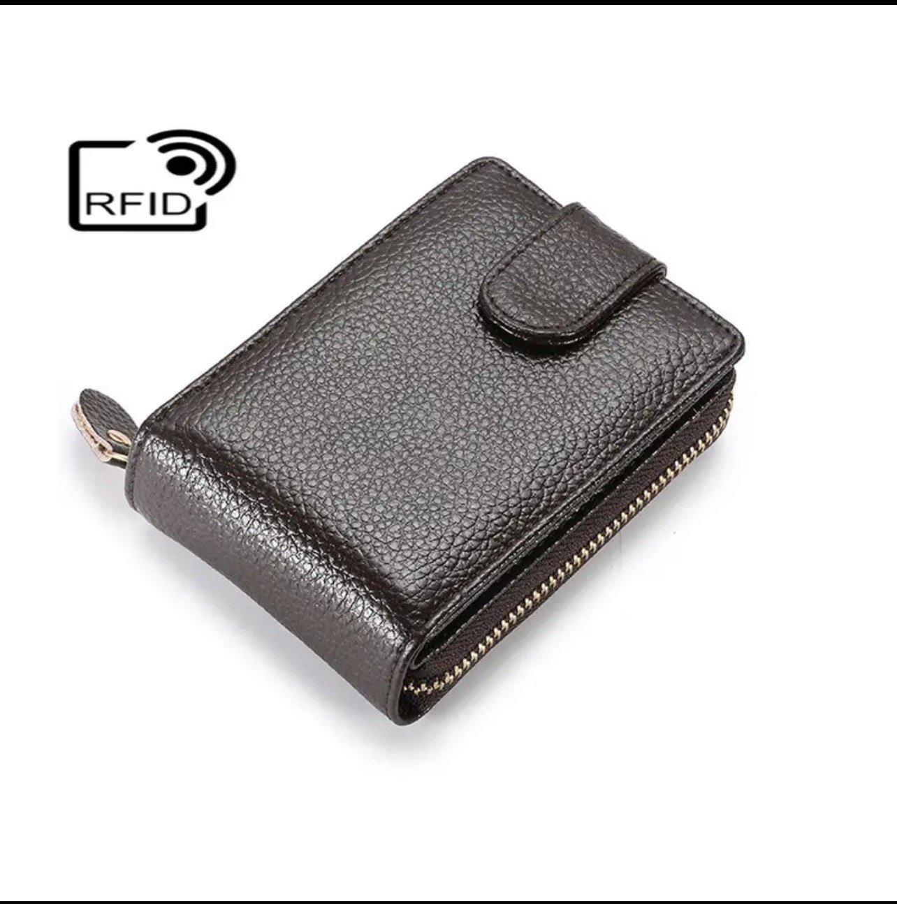 Ví nam Nữ da bò cao cấp phong cách mới, Bóp Da Nam Nữ chống từ tính RFID, Nhiều ngăn đựng thẻ tín dụng