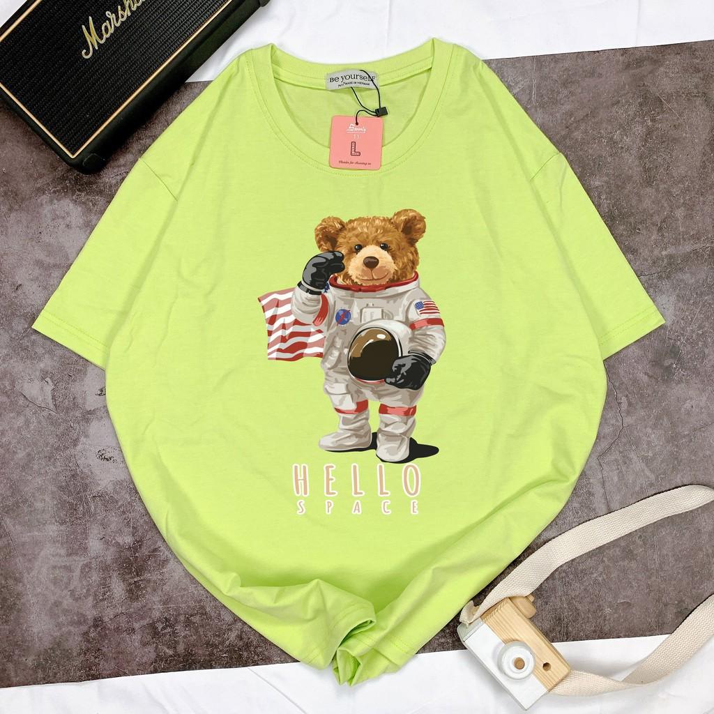Áo thun unisex Be Yourself size M L XL - HELLO SPACE BEAR