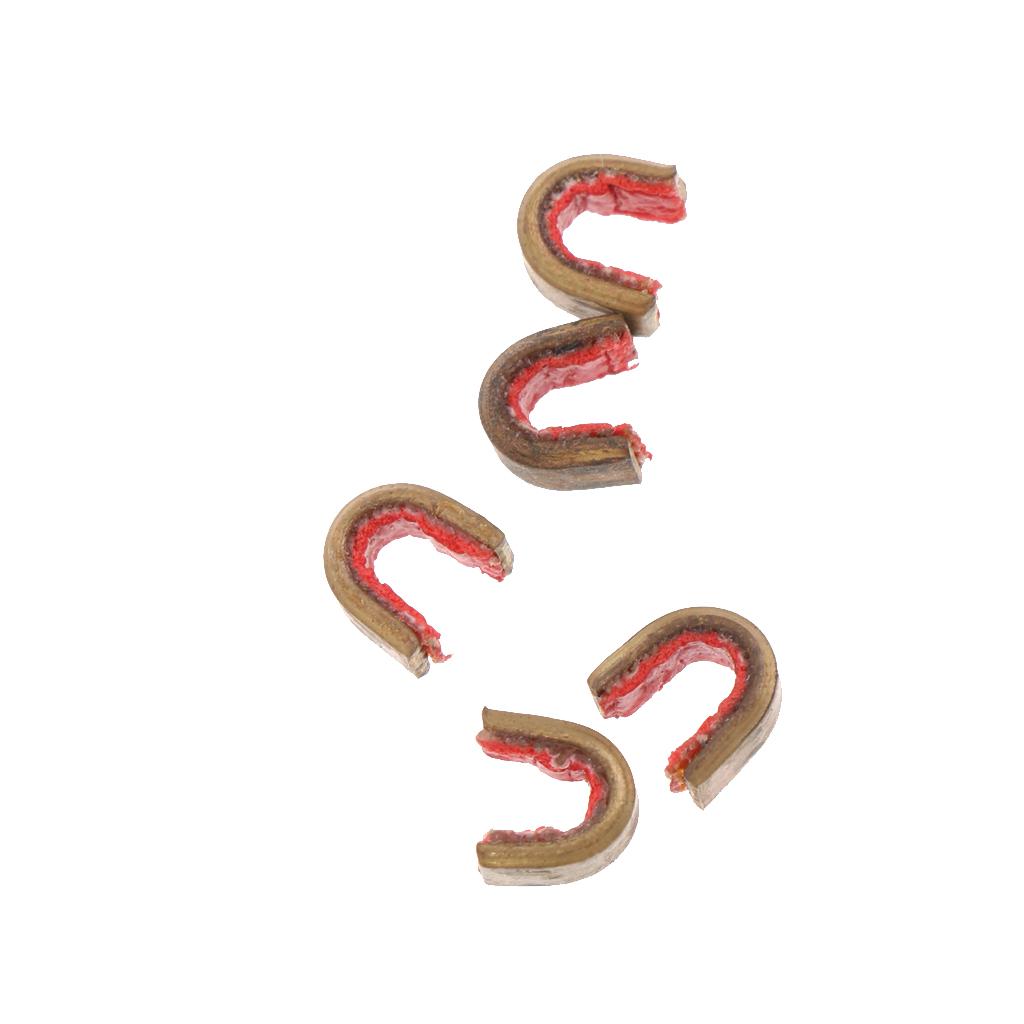 5x Archery String Buckle Clip Nock Set Brass Nocking Point Bowstring Protect