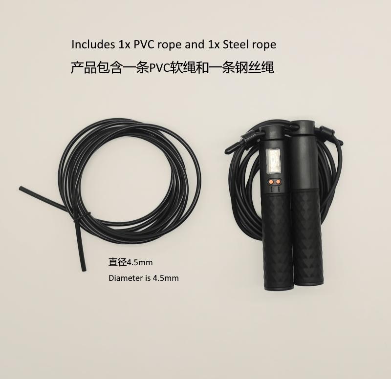 Chắc Chắn Cao Cấp Chất Lượng Tốt Dây Nhảy Với Bộ Đếm Kỹ Thuật Số 4.8Mm Pvc Dây Giảm Trọng Lượng Nhà Tập Gym Thể Hình Sản Phẩm thông Minh