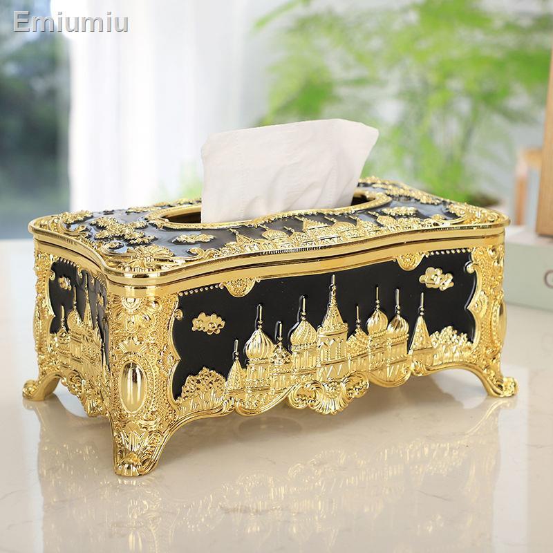 ✥◎European Castle Hộp đựng khăn giấy Acrylic sáng tạo Khách sạn KTV Hộp giấy thời trang gia dụng cao cấp