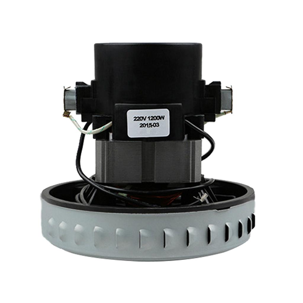 Máy Hút Bụi Khô Và Ướt Động Cơ 1200W 2 Tuốc Bin Bánh Xe Nhôm Màu Đen