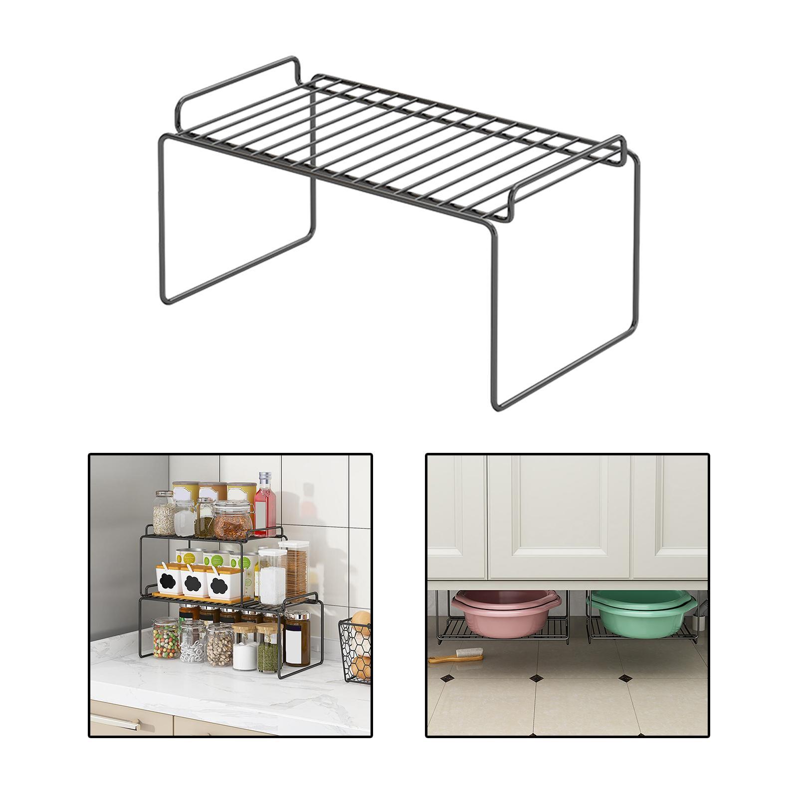 Cabinet Basket Organizer Spice Seasoning Rack for Bathroom Shower Countertop
