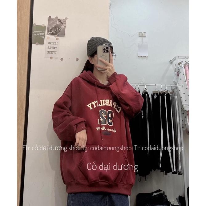 Áo hoodie form rộng tay bồng - 92