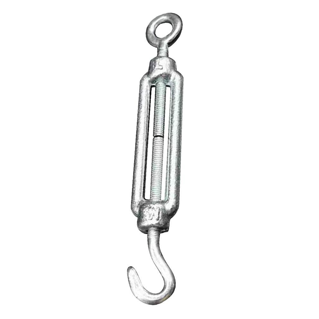 0.39 '' TURNBUCKLE 304 Stainless Steel Hook & Eye Turnbuckle Hook Wire Silver
