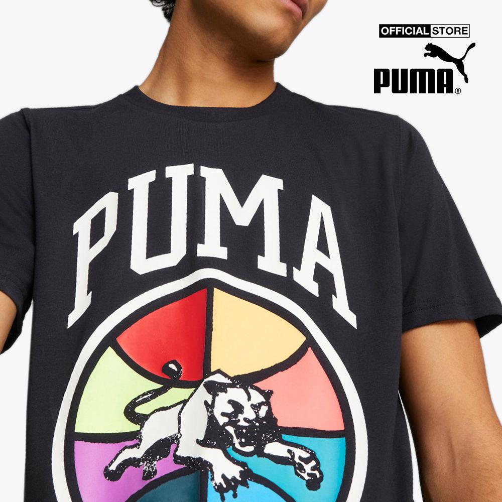 PUMA - Áo thun nam cổ tròn tay ngắn Box Out 536487