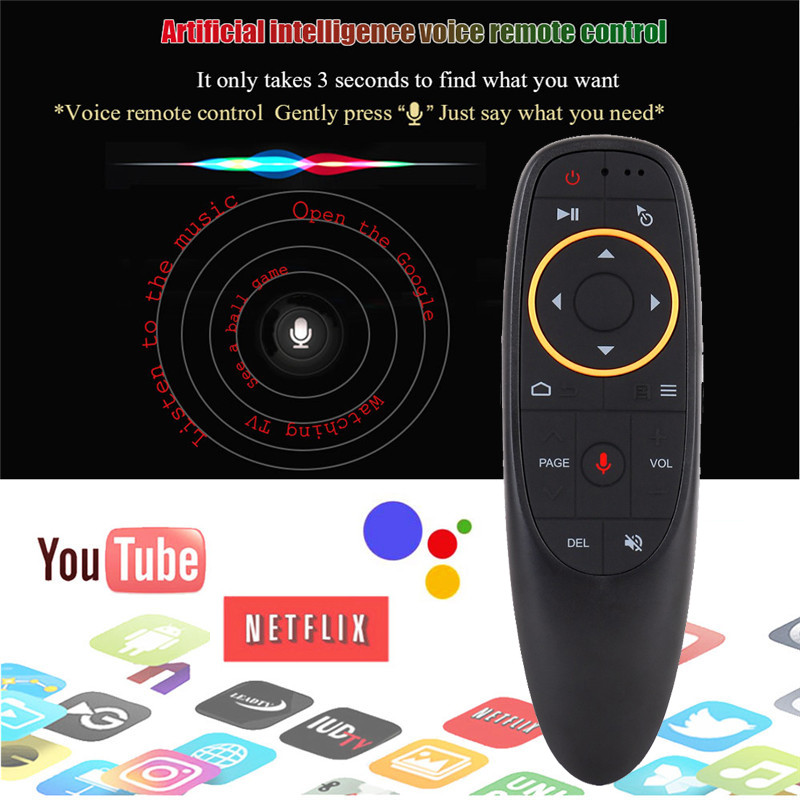 Điều Khiển Bluetooth Tìm Kiếm Giọng Nói Air Mouse Remote Voice G10 / Q6 / V1 - Hàng Nhập Khẩu