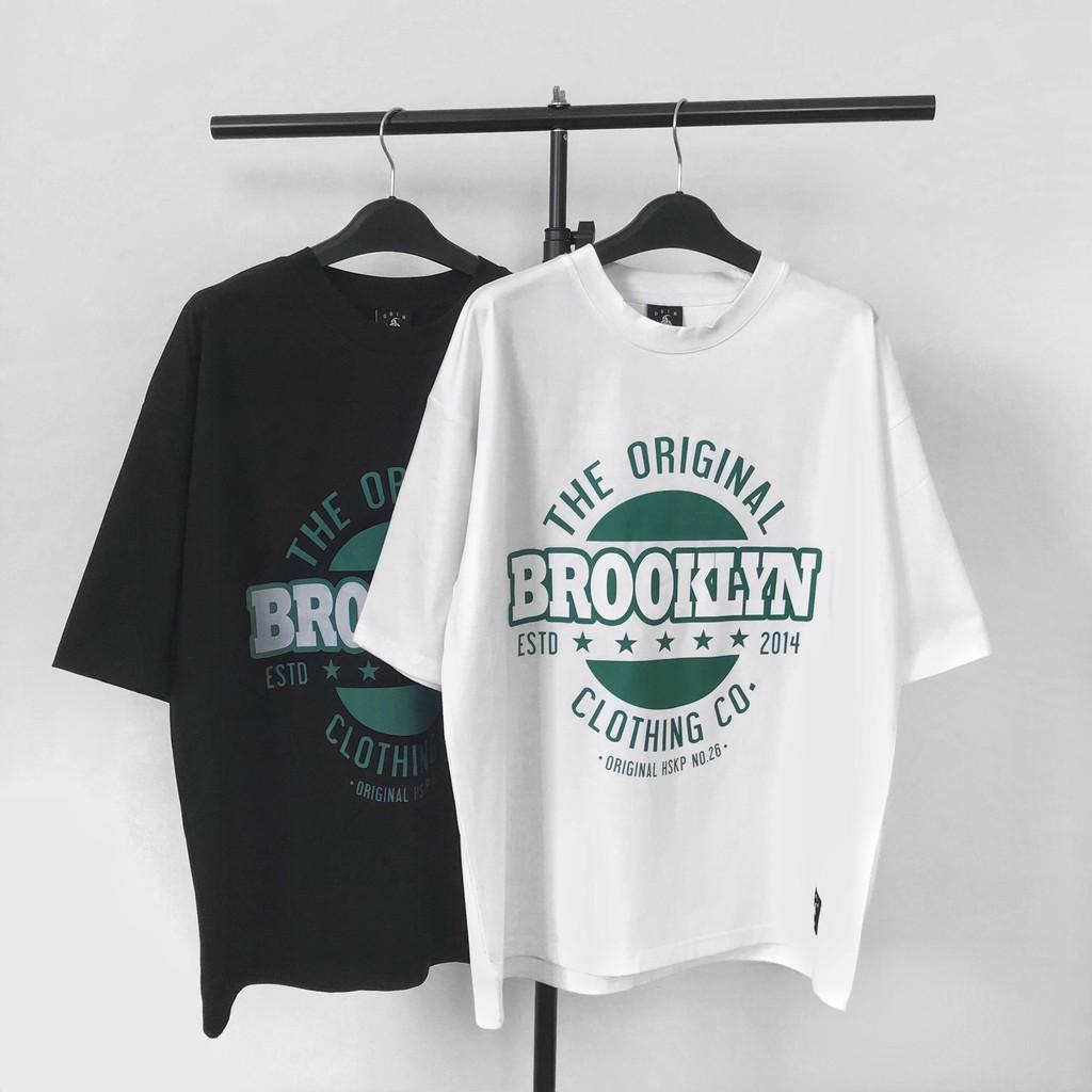 Áo phông Oversize Brooklyn, JACKLANE, Áo cộc tay Unisex Jack Lane