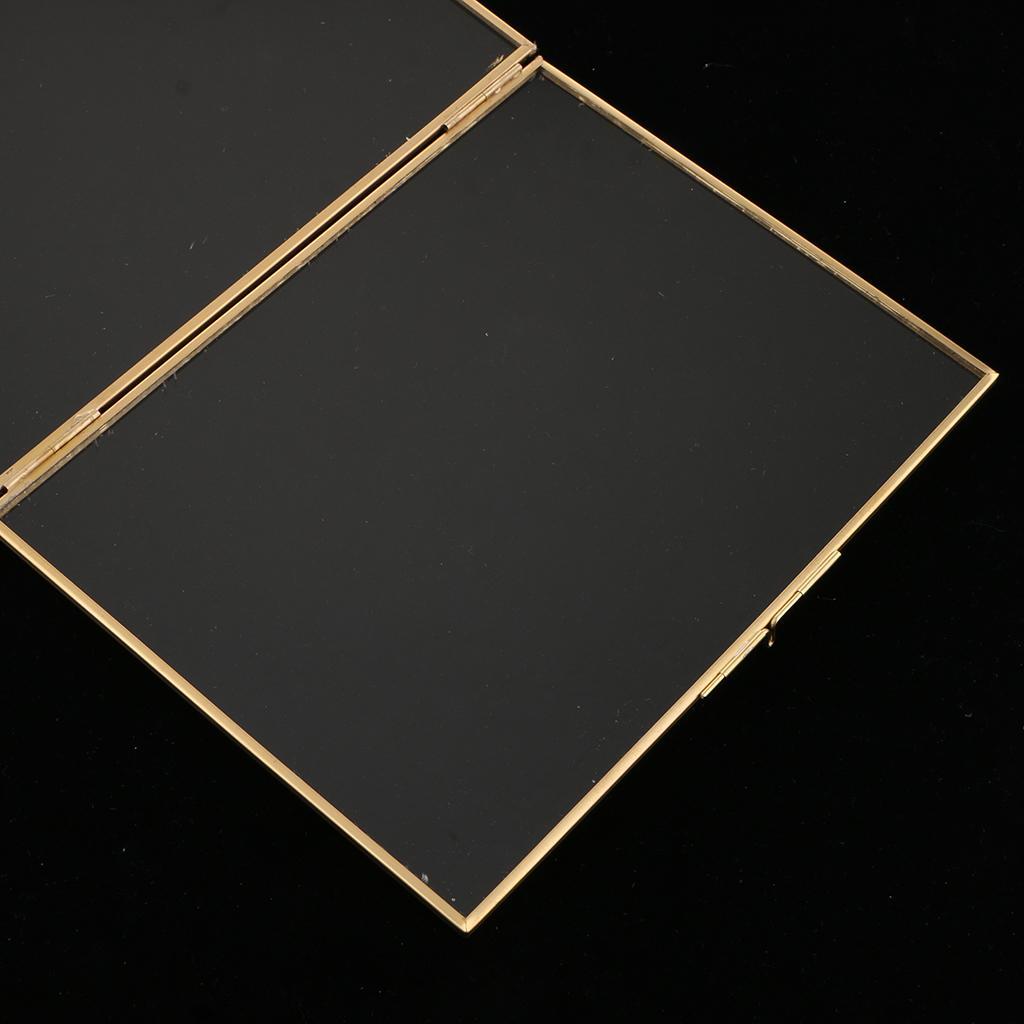 3pcs Double Sided Wall-mount Clear Glass Hanging Frame Easy to Install