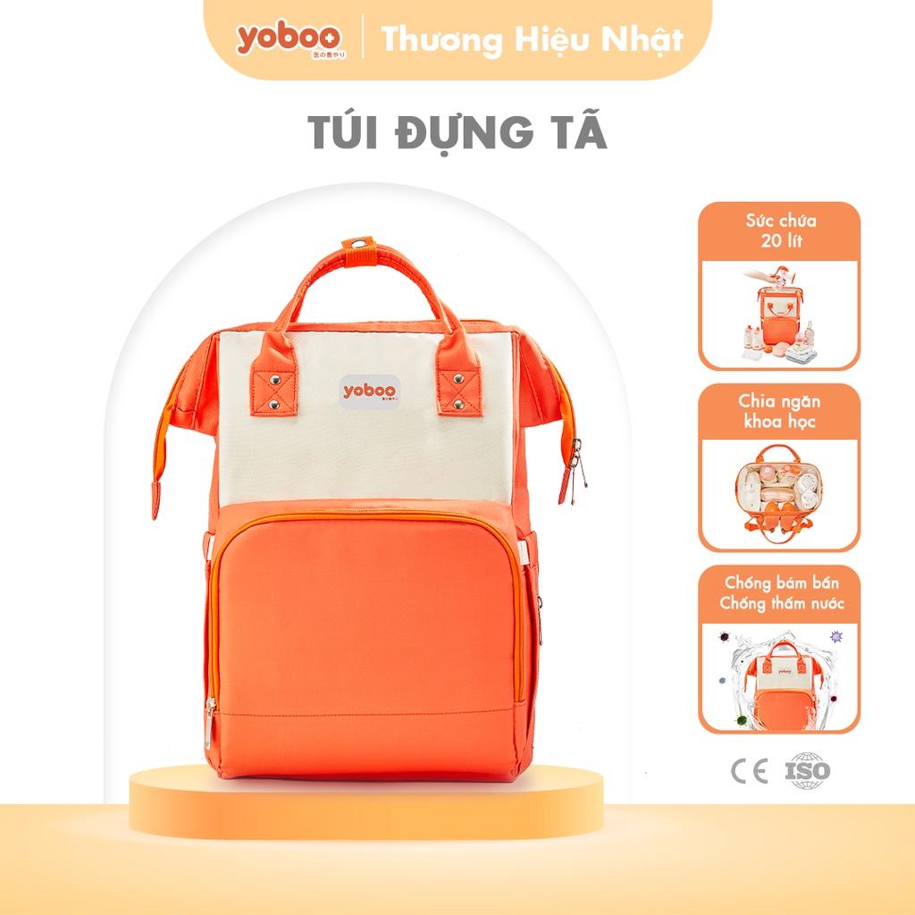 Balo bỉm sữa đa năng cho mẹ và bé Yoboo YB-005 chống thấm nước sức chứa lớn 20L nhiều ngăn chứa đồ - Hàng chính hãng