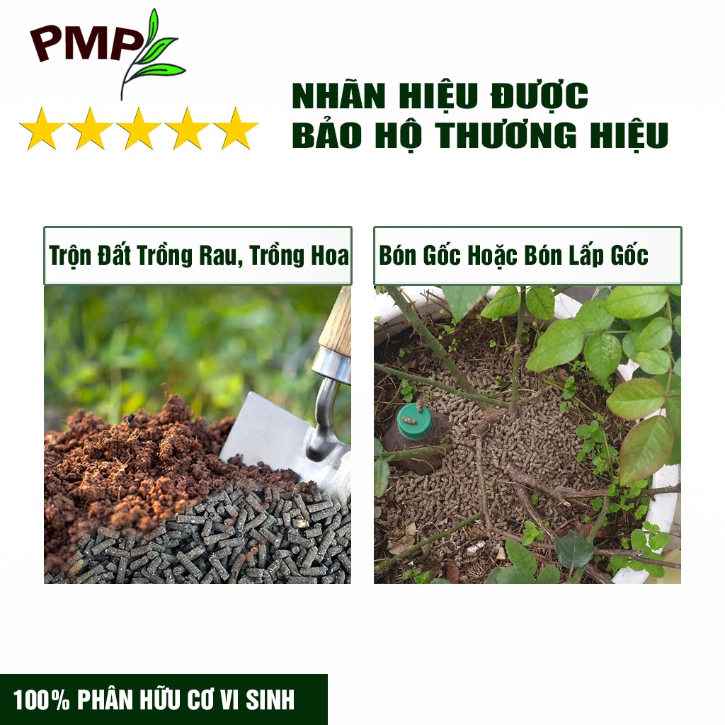Combo bộ phân bón hữu cơ PMP trồng cà chua bạch tuộc - Phân cải tạo đất Fermic - Super Probio - Soymic V – Đạm Cá - Bã Mía
