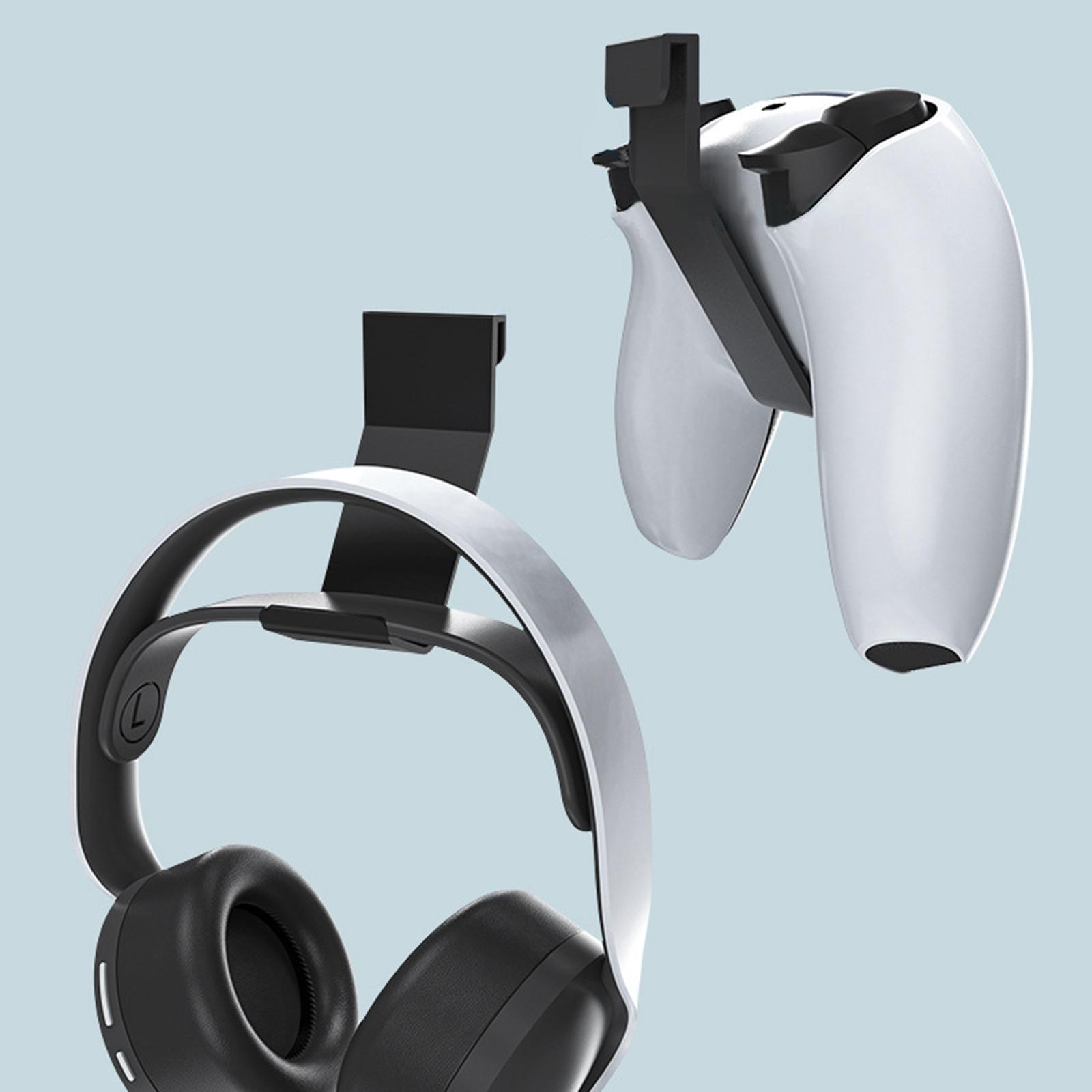 Headset Headphone Holder Controller Stand Mount Hanging Bracket for PS5 Host