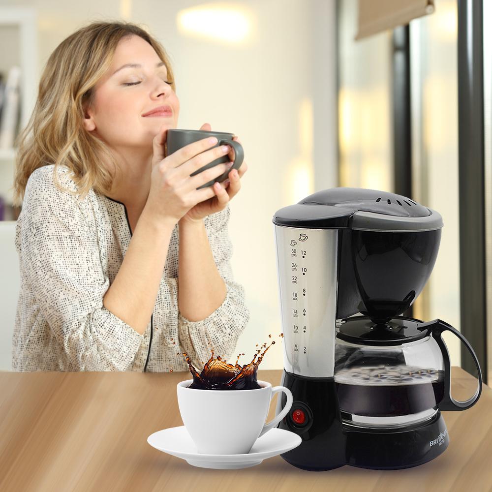 Coffee Maker Small Home Portable Automatic American Drip 800W Large Capacity Office Household Coffee Maker